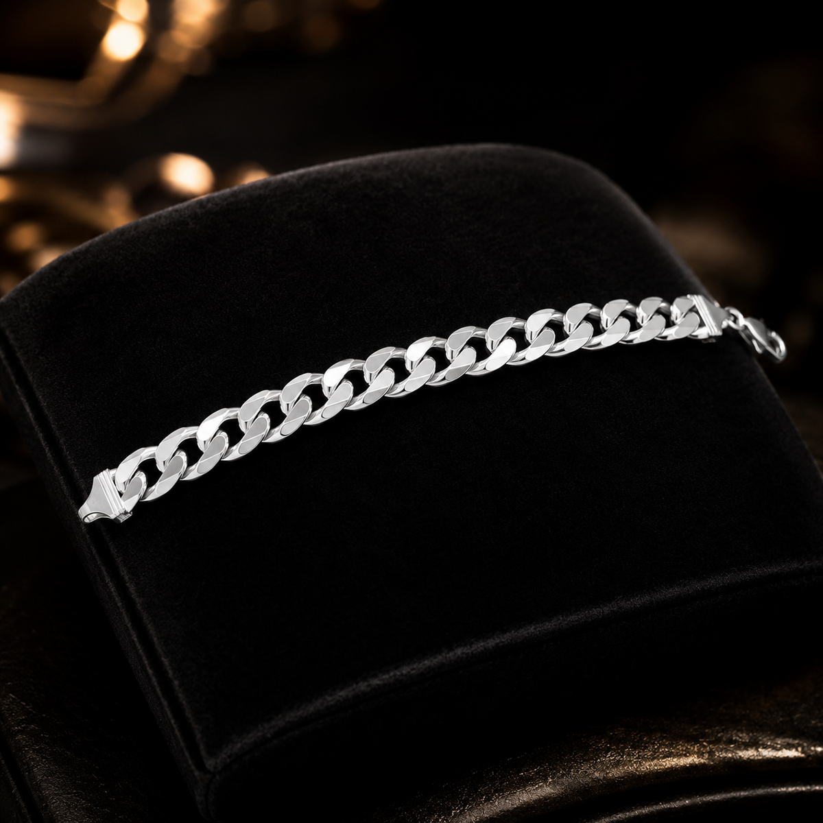 Gents Curb Bracelet Solid Sterling Silver 925 Hallmarked Brand New Boxed