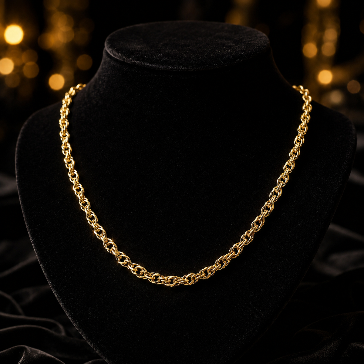 Singapore Chain Necklace 9ct Yellow Gold 375 Hallmarked British Made 51cm