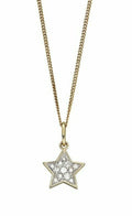Star Diamond Pendant 9ct Yellow Gold 375 Hallmarked British Made Brand New