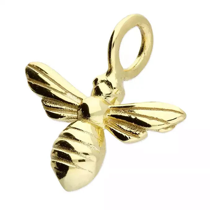 Unique Bumble Bee Pendant 18ct Yellow Gold Plated Hallmarked All Chain Lengths
