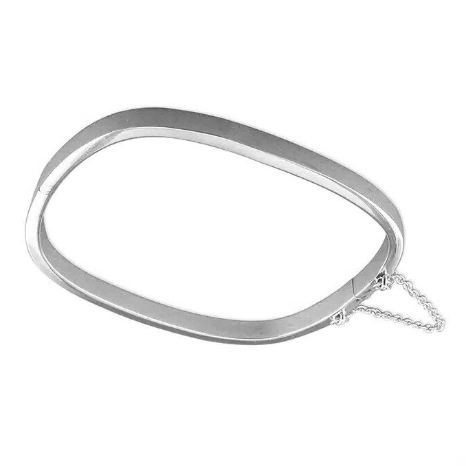 TV Clip Bangle Sterling Silver 925 Hallmarked British Made Brand New