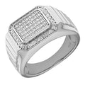Gents Sterling Silver Signet Ring Gemstone Engagement 925 Hallmark Sizes P - U