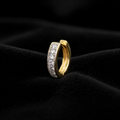 Mens Channel Set Huggie Hoop Earring 9ct Yellow Gold 375 Hallmarked Brand New