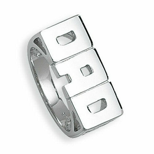 Dad Ring Sterling Silver 925 Hallmarked Sizes British Made Brand New Q - Z