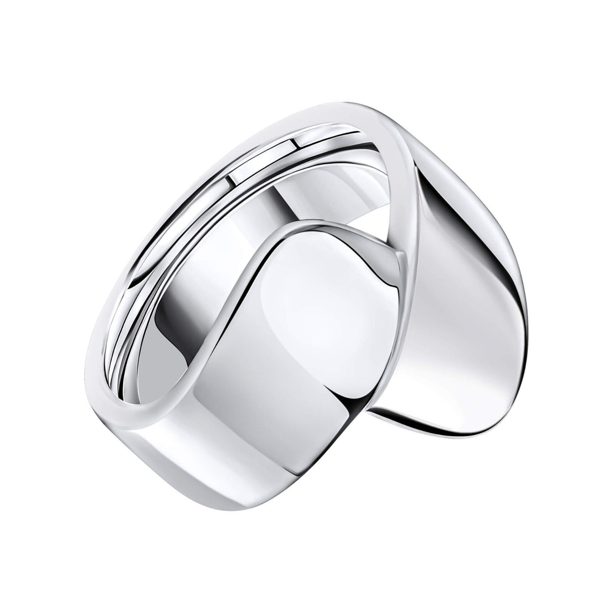 Ladies Wrapped Band Ring 925 Hallmarked British Made Sizes K - R