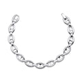 Heavyweight Navette Chain Bracelet Sterling Silver 925 Hallmark Brand New Boxed