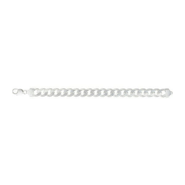 Gents Curb Bracelet Solid Sterling Silver 925 Hallmarked Brand New Boxed
