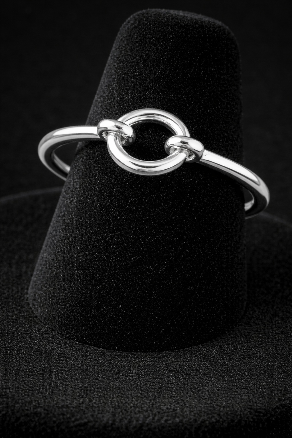 Ladies Open Circle Ring 925 Hallmarked British Made Sizes K - S