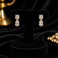 2 Stone Marquise Stud Earrings 9ct Yellow Gold 375 Hallmarked Brand New Boxed