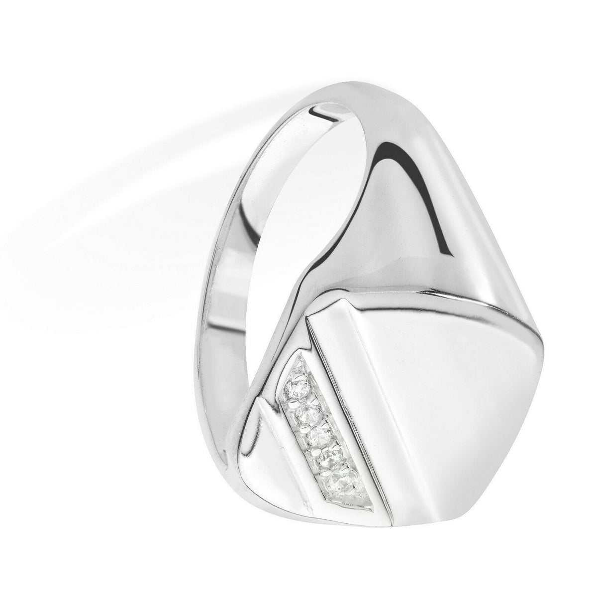 Men's Sterling Silver Signet Ring Engagement Gents 925 Hallmark Sizes R - Z