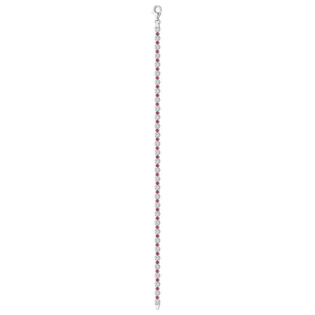Natural Ruby Tennis Bracelet Sterling Silver 925 Hallmarked Brand New Boxed