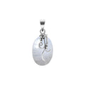 Oval Vine Moonstone Pendant Sterling Silver 925 Hallmarked All Chain Lengths
