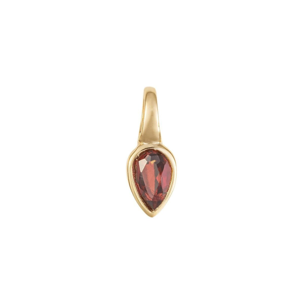 Semi Precious Birthstone Pendant 9ct Yellow Gold Plated Hallmarked All Months