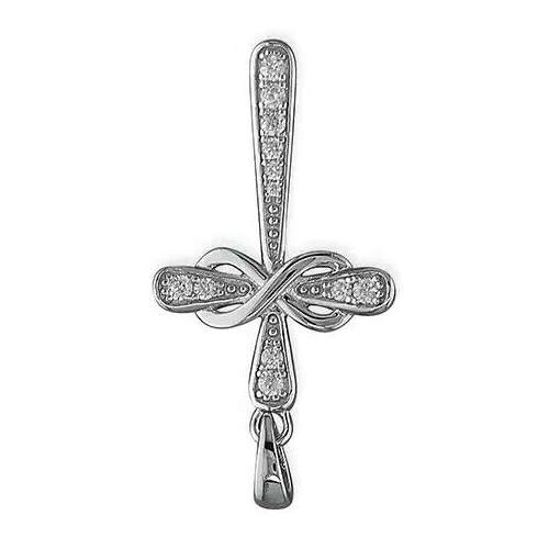 Statement Zircon Cross Sterling Silver 925 Hallmarked All Chain Lengths