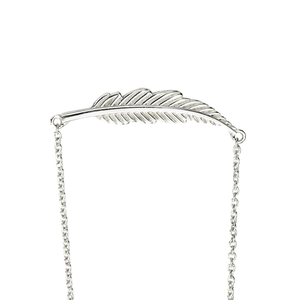Detailed Feather Necklace Sterling Silver 925 Hallmarked Brand New Boxed
