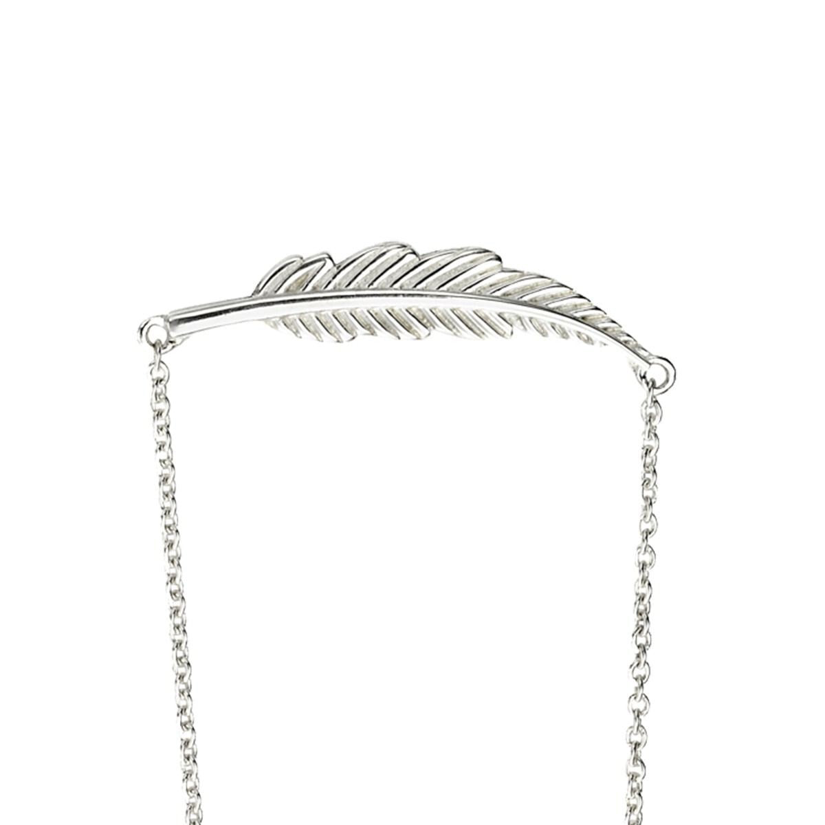 Detailed Feather Necklace Sterling Silver 925 Hallmarked Brand New Boxed