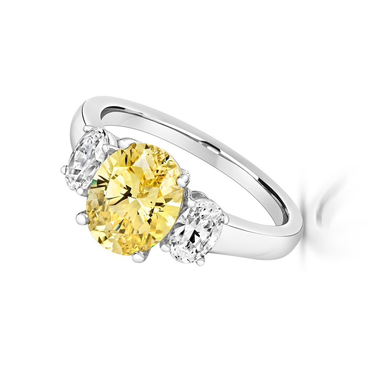 Oval Citrine Ring Sterling Silver 925 Hallmarked Sizes I - P British Made