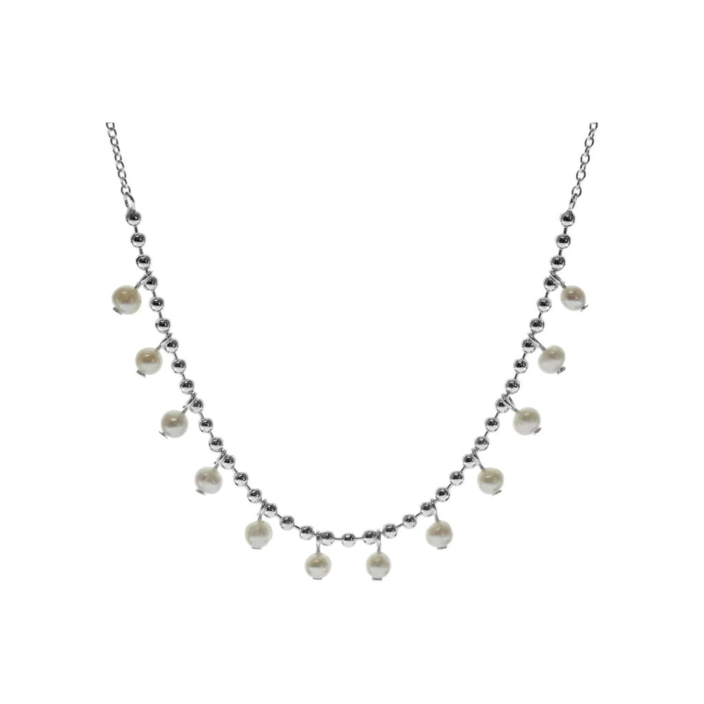 12 Natural Pearl Necklace Solid Sterling Silver 925 Hallmarked British Made