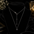 1 Natural Diamond 4 Claw Necklace 18ct White Gold Hallmarked British Made