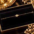 Ladies Hamsa Hand Bracelet 9ct Yellow Gold 375 Hallmarked British Made