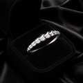 Bobble Ring 9ct White Gold 375 Hallmarked Sizes J - T British Made