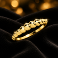 Bobble Ring 9ct Yellow Gold Hallmarked Sizes J - T British Made
