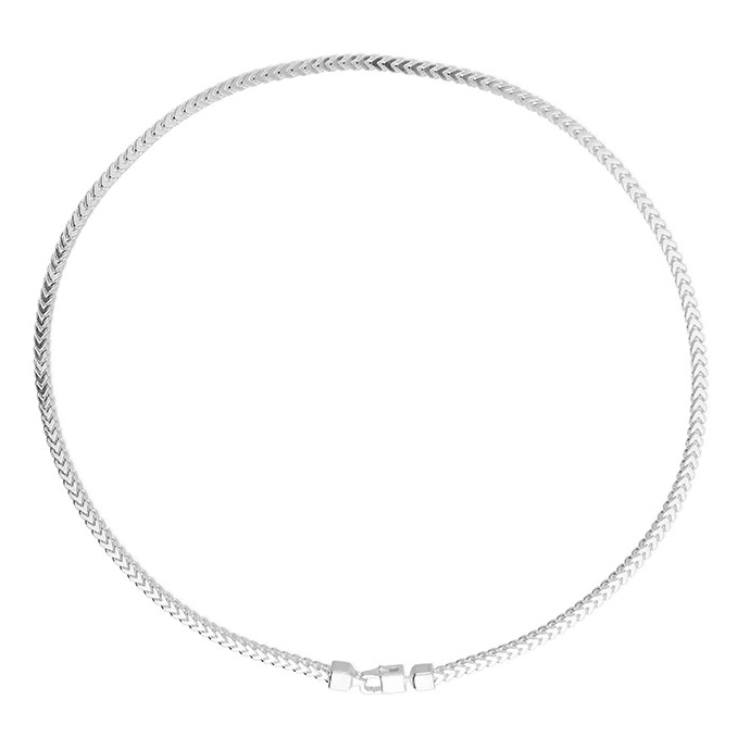 Gents DC Franco Chain Solid Sterling Silver British Made 925 Hallmarked