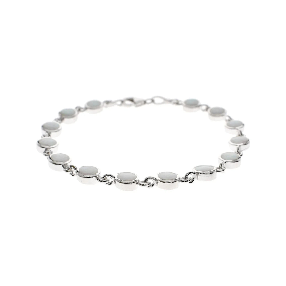 Flush Natural Opal Bracelet Sterling Silver 925 Hallmarked Brand New Boxed