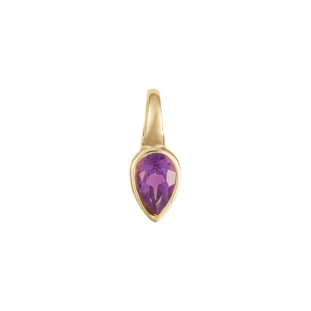 Semi Precious Birthstone Pendant 9ct Yellow Gold Plated Hallmarked All Months