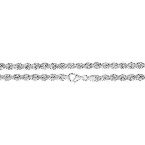 Sterling Silver Roped Bracelet British Made 925 Hallmarked 8" Weight 11.2g