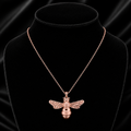 Bumble Bee Pendant 18ct Rose Gold Plated Hallmarked All Chain Lengths