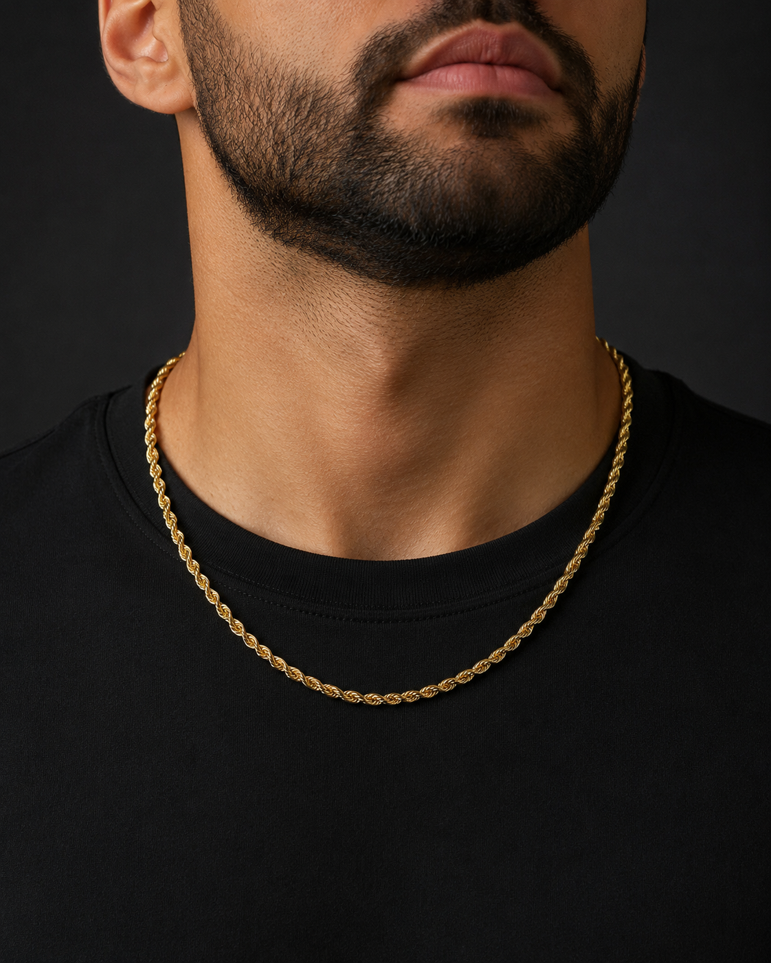 Yellow Gold Rope Chain British Made Fully Hallmarked 20" Weight 6.5g