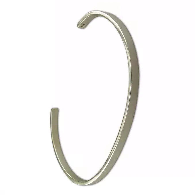 Plain Torc Bangle Sterling Silver 925 Hallmarked British Made Brand New