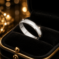 Sterling Silver Plain Cut Band Ring 925 Hallmarked Size K - W British Made