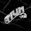 Mum Ring Gemstone Sterling Silver 925 Hallmarked Size M - T British Made