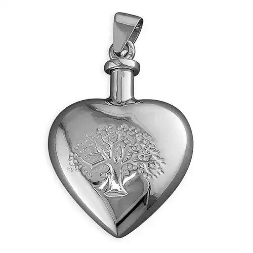 Tree Of Life Perfume Bottle Sterling Silver British Made All Chain Lengths