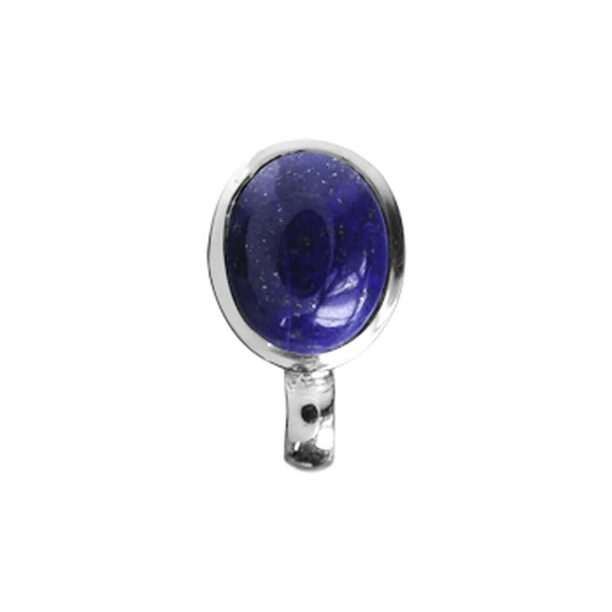 Oval Lapis Lazuli Pendant Sterling Silver 925 Hallmarked All Chain Lengths