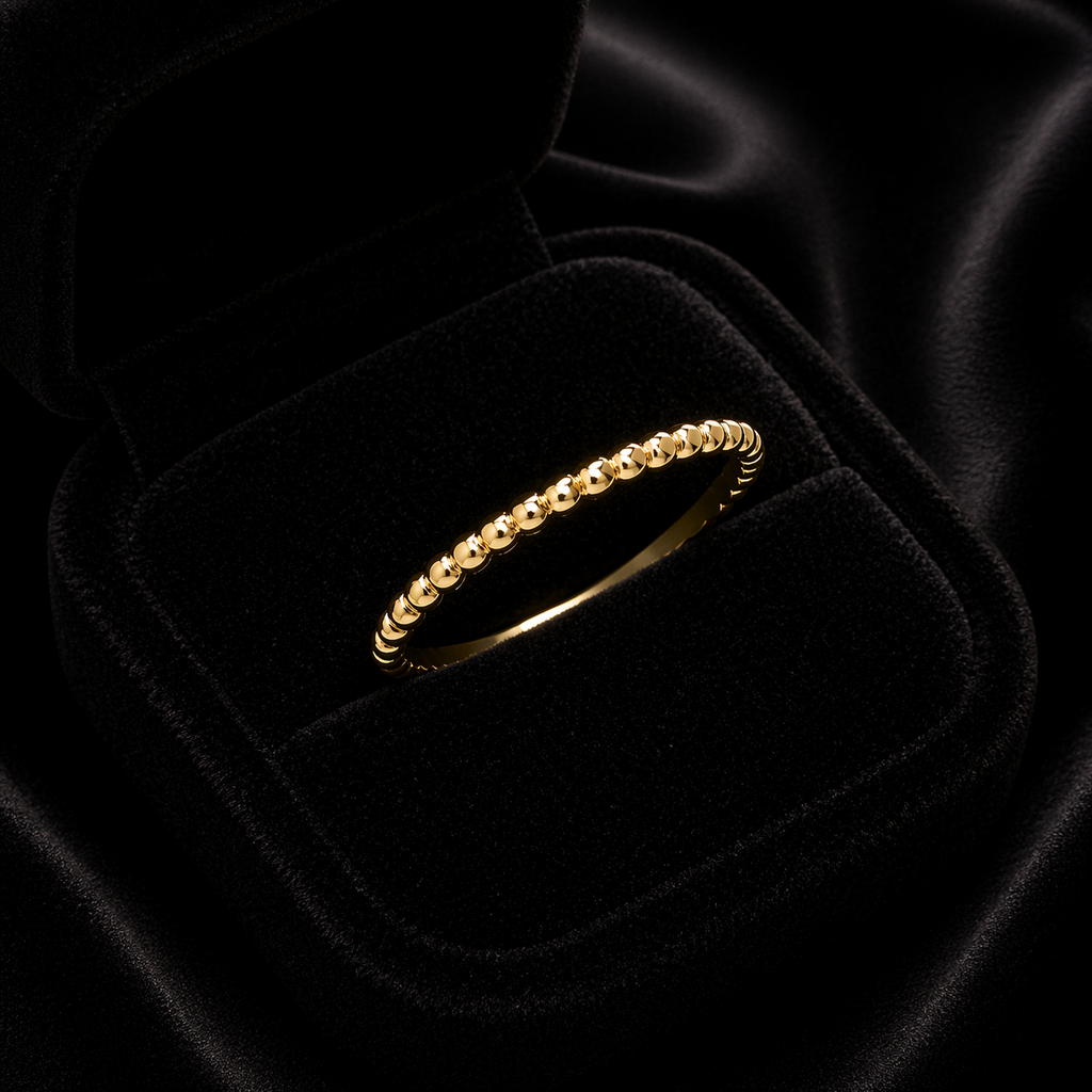 Bobble Ring 9ct Yellow Gold 375 Hallmarked Sizes J - P British Made Brand New