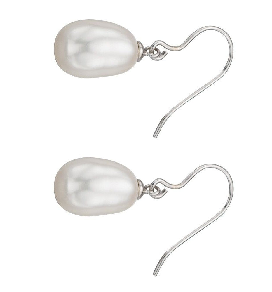 Freshwater Pearl Drop Earrings Sterling Silver 925 Hallmarked Brand New Boxed