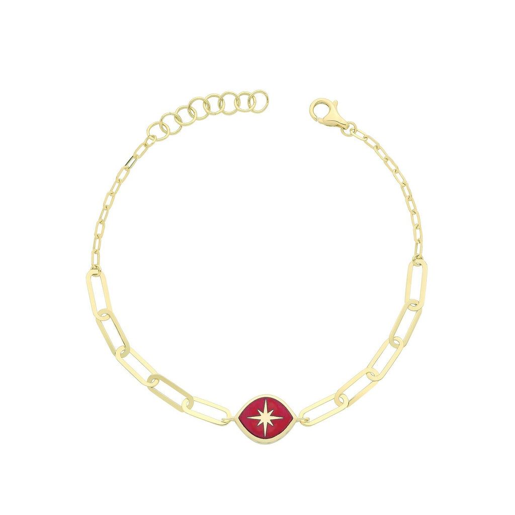 North Star Necklace and Bracelet Set 9ct Yellow Gold 375 Hallmarked Brand New