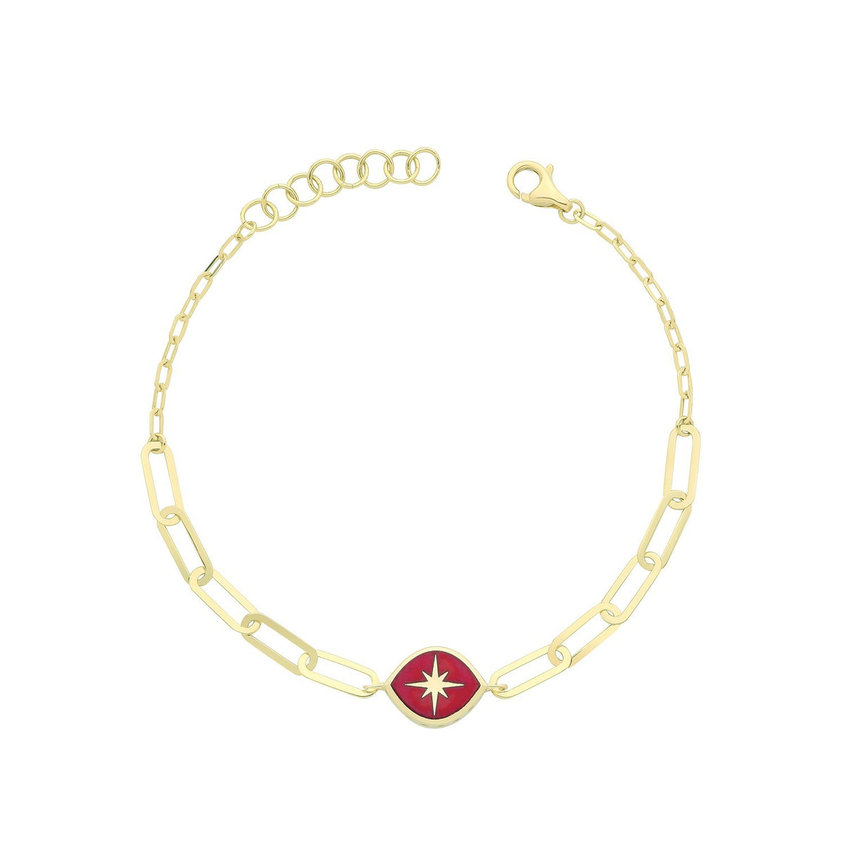 North Star Necklace and Bracelet Set 9ct Yellow Gold 375 Hallmarked Brand New