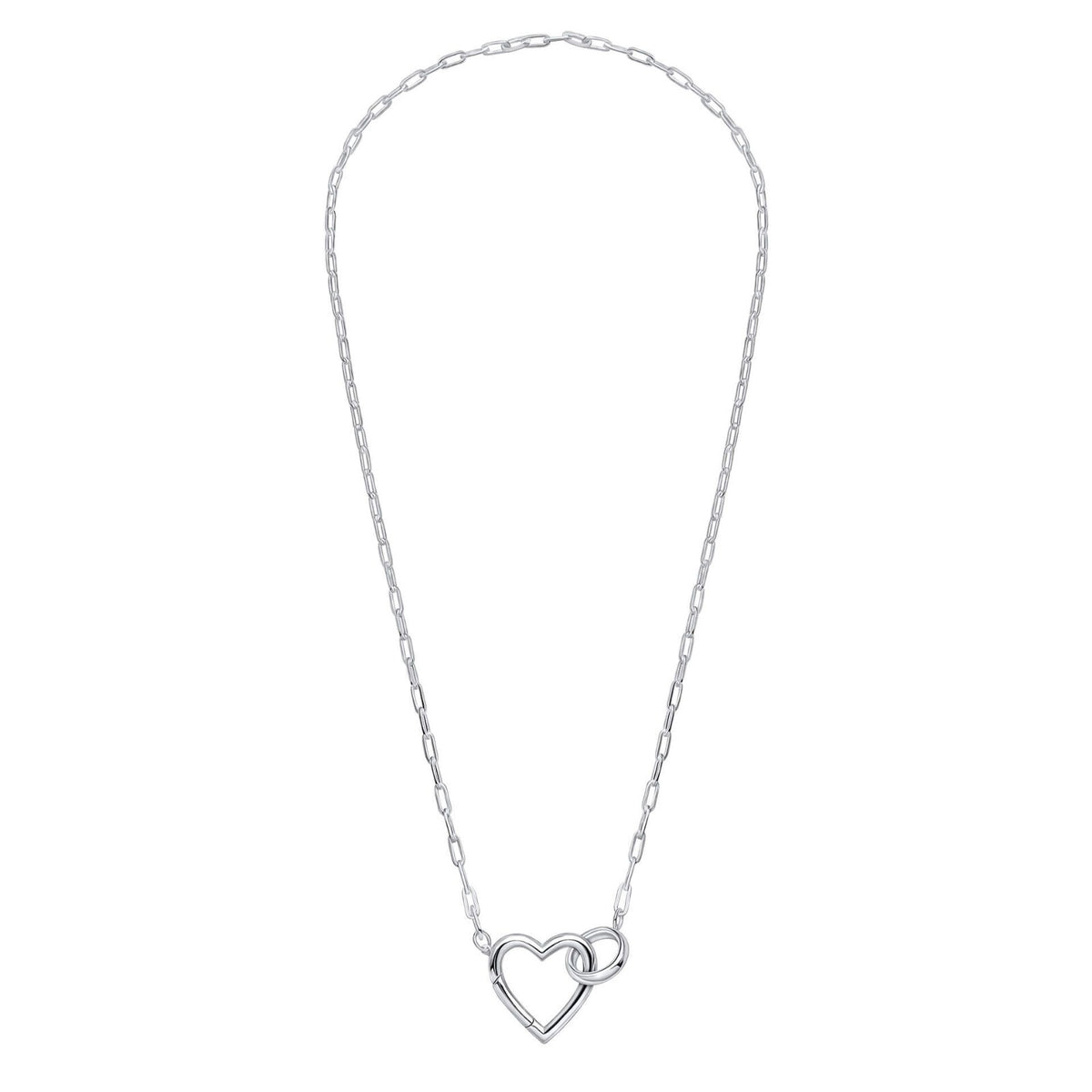 Heart Connection Necklace Sterling Silver 925 Hallmarked Brand New Boxed