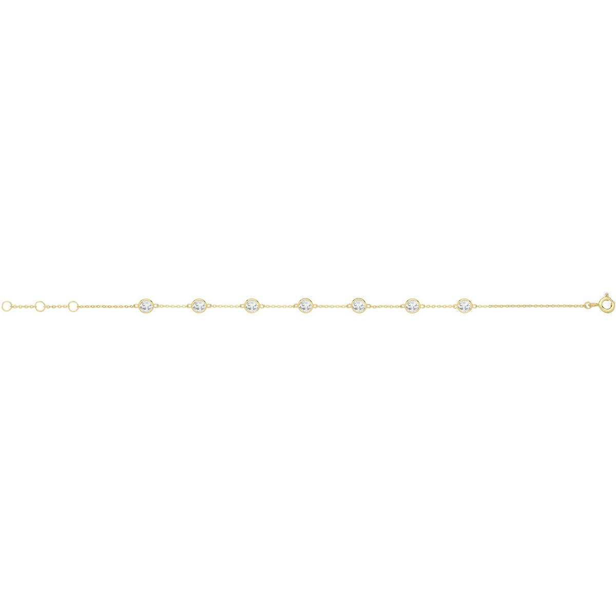 Flush Tennis Necklace and Bracelet Set 9ct Yellow Gold 375 Hallmarked