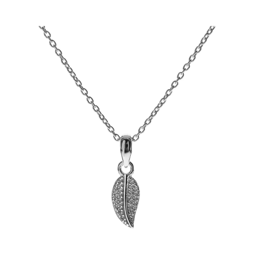 Natures Leaf Necklace Solid Sterling Silver 925 Hallmarked British Made