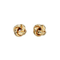 Knot Stud Earrings 9ct Yellow Gold 375 Hallmarked British Made