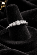 Sterling Silver Anniversary Ring Five Stone Gemstone 925 Hallmarked Size J - T