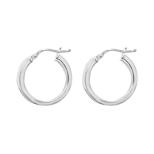 Plain Sterling Silver Hoop Earrings 925 Hallmarked 15mm - 60mm Diameter