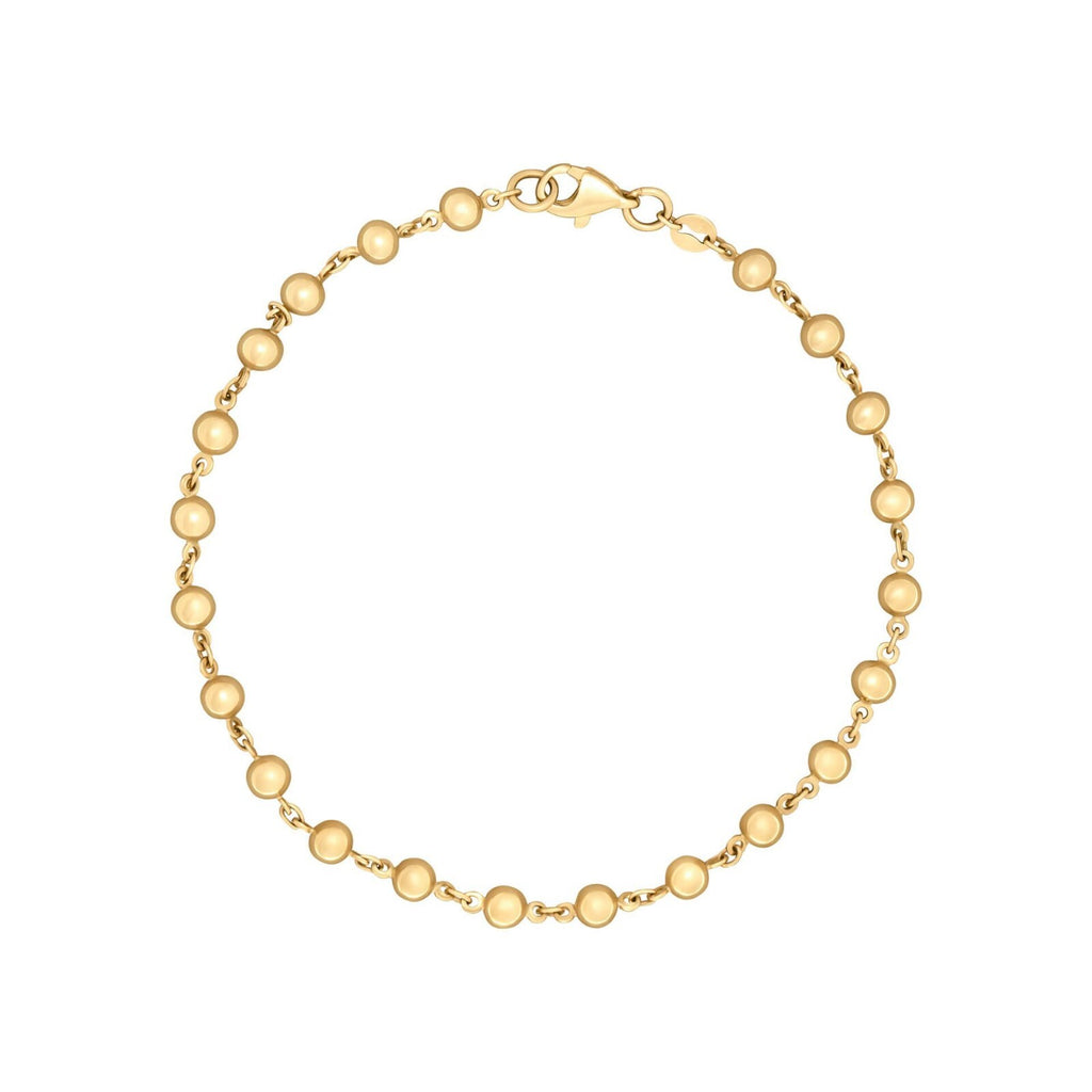 Ball Chain Bracelet In 9ct Yellow Gold 375 Hallmark British Made Brand New Boxed