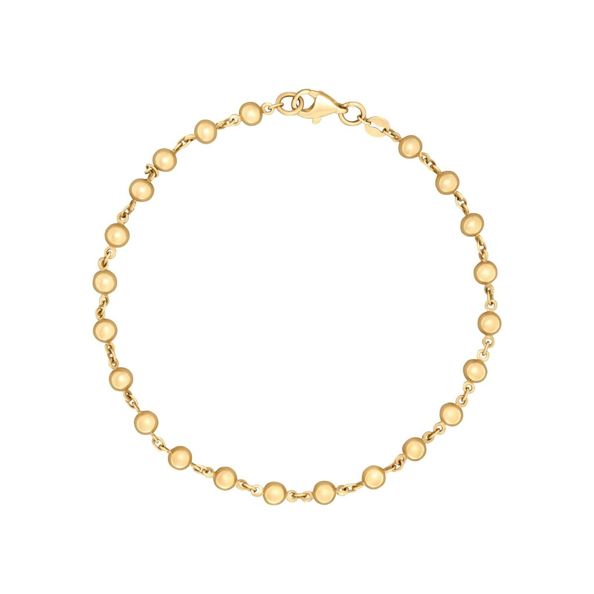 Ball Chain Bracelet In 9ct Yellow Gold 375 Hallmark British Made Brand New Boxed