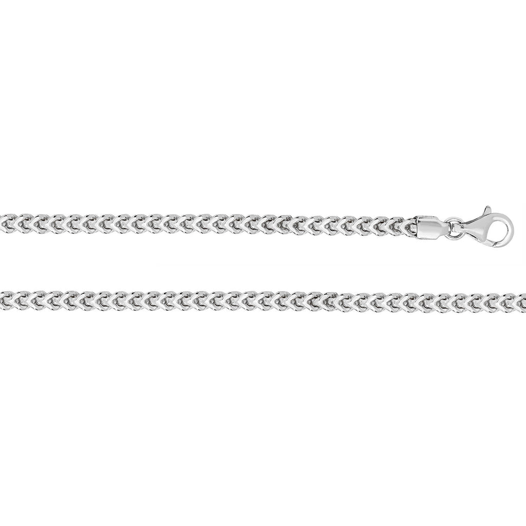 Men's Sterling Silver Bracelet Franco British Made 925 Hallmark 8" Weight 24g